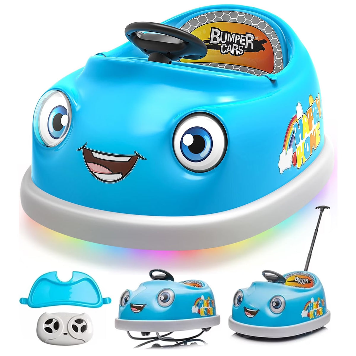 Blue 12V Electric Bumper Car for Kids A4027