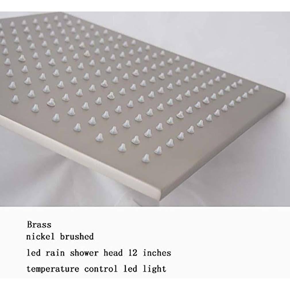 12 inch Square Rainfall LED Shower Head L770881