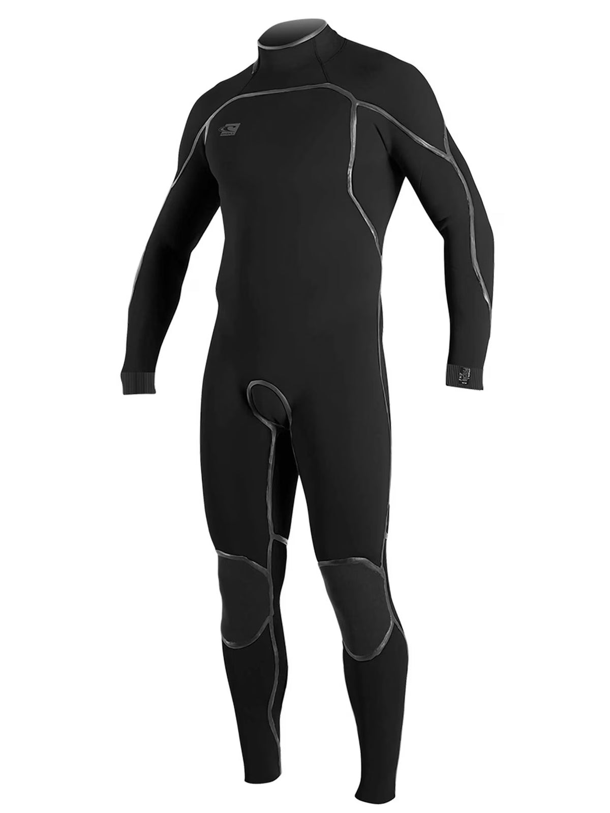 Black 4/3mm Back Zip Full Wetsuit Z949