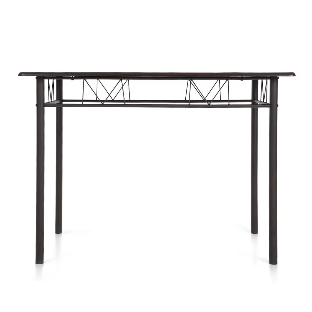 Black Metal Dining Table Chairs Set P3867