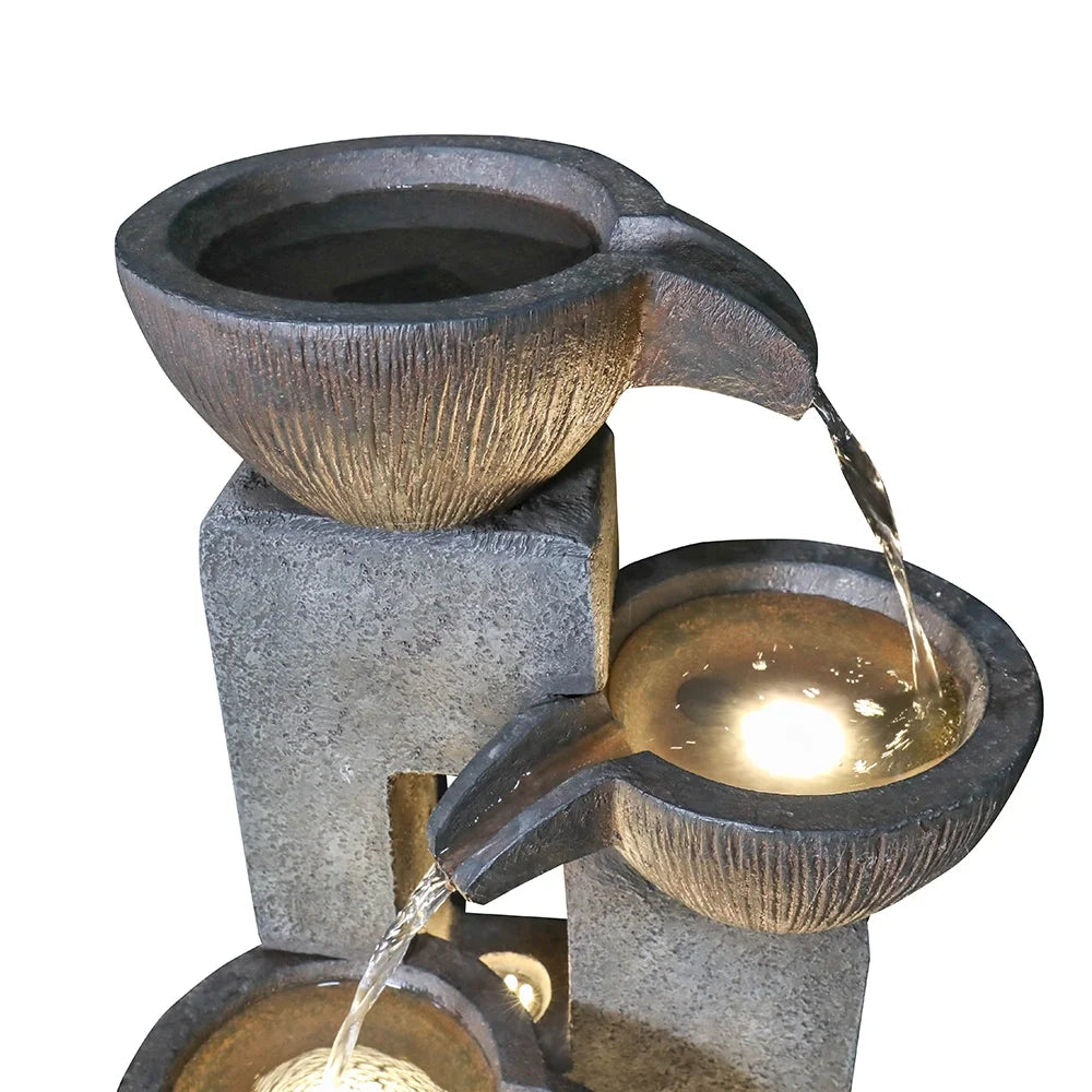 10" Outdoor 5-Tier Waterfall Fountain H76891