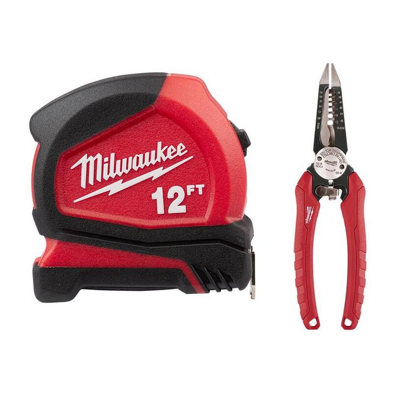 12 ft. Compact Tape Measure with Pliers V7753