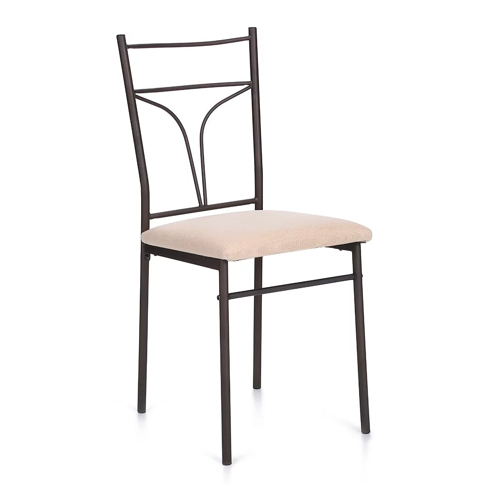 Black Metal Dining Table Chairs Set P3867
