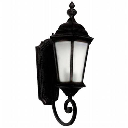 1 Light Black Exterior Wall Mount Light W4931