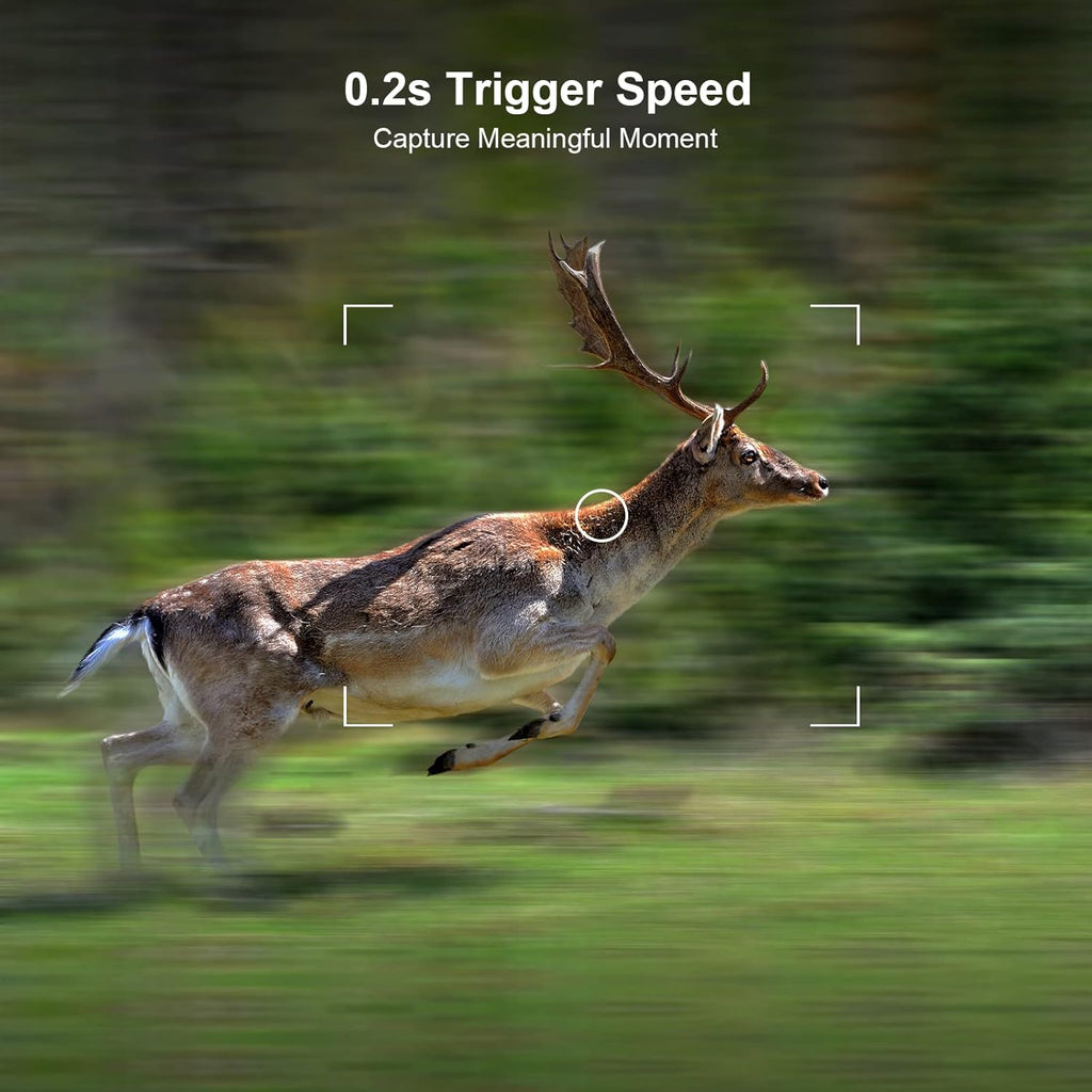 20MP 1080P Game Camera 120° Wide-Angle Motion Sensor IP66 Waterproof Hunting Cam Pack of 2 L2258