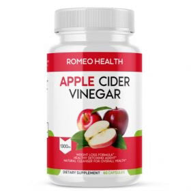 Apple Cider Vinegar Capsules 1300MG 60 Capsules X6178