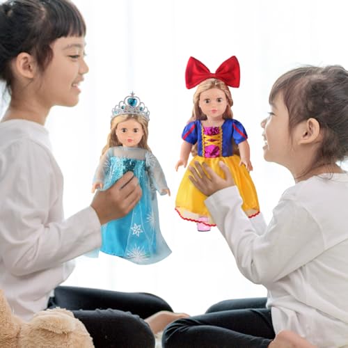 6 Sets 18 Inch Doll Clothes Accessories with Hairband P1687