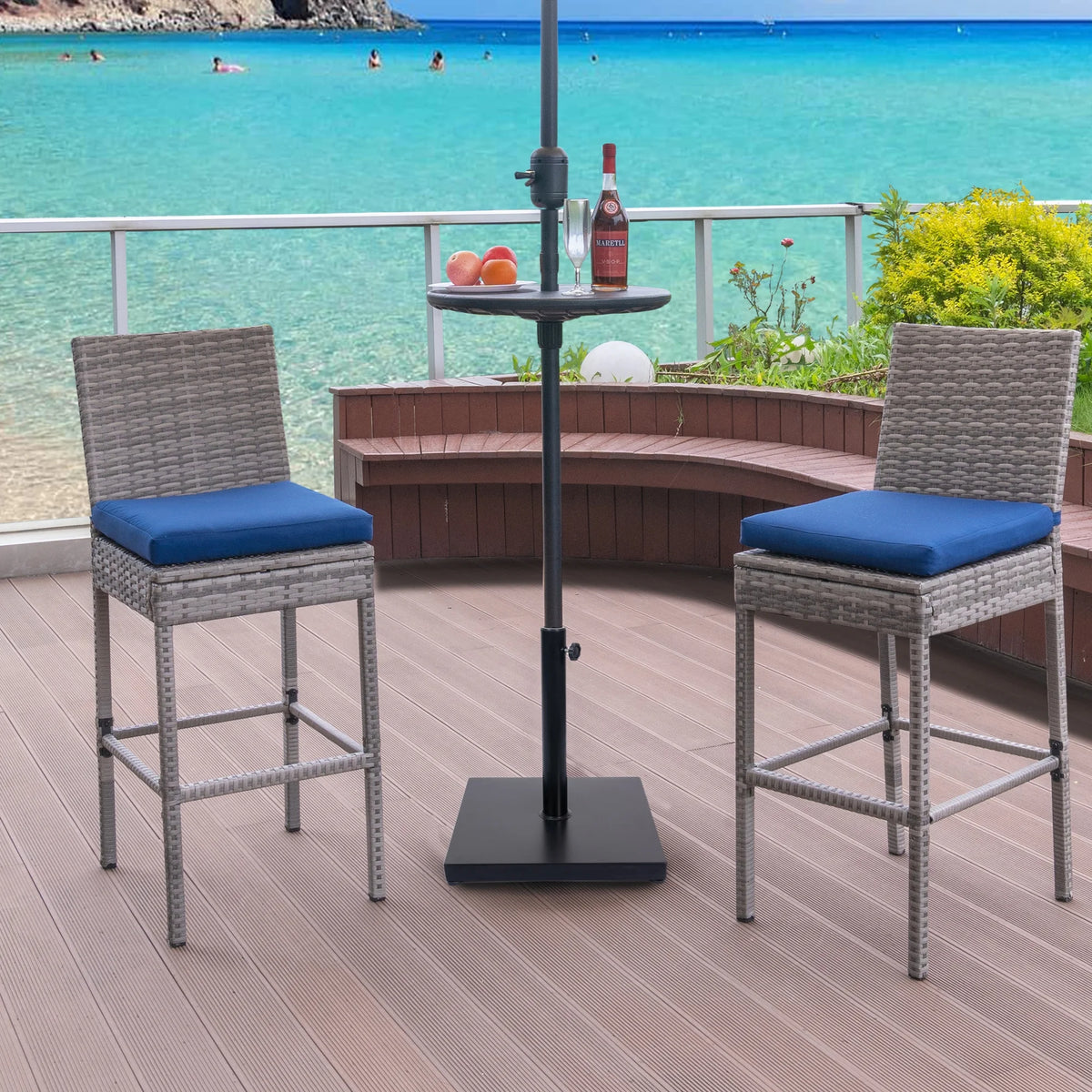 42lbs Waterproof Square Umbrella Base U1591