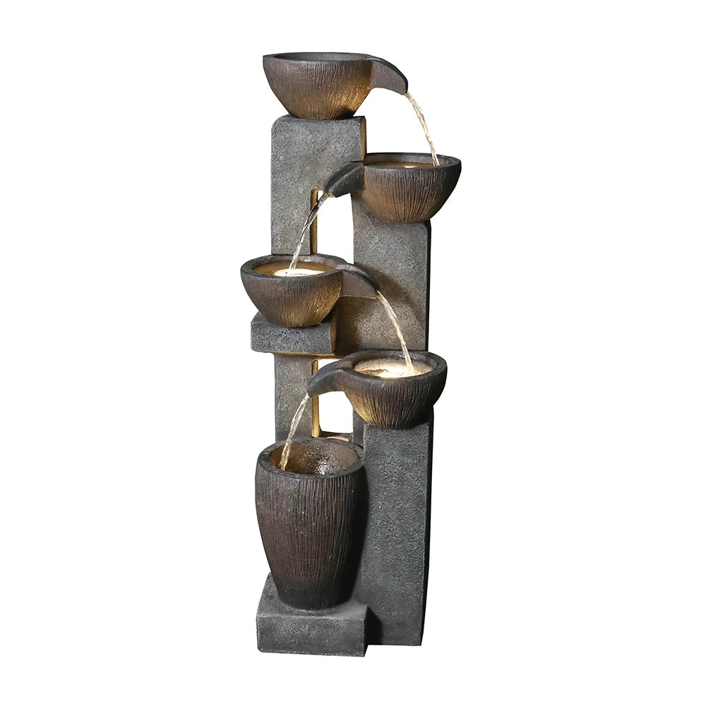 10" Outdoor 5-Tier Waterfall Fountain H76891