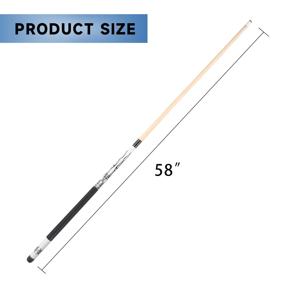 Set of 4 Hardwood Maple Billiard Pool Cue Sticks Y133