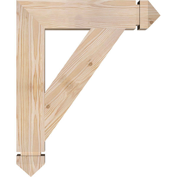 Traditional Arts & Crafts Smooth Bracket, Douglas Fir G25908
