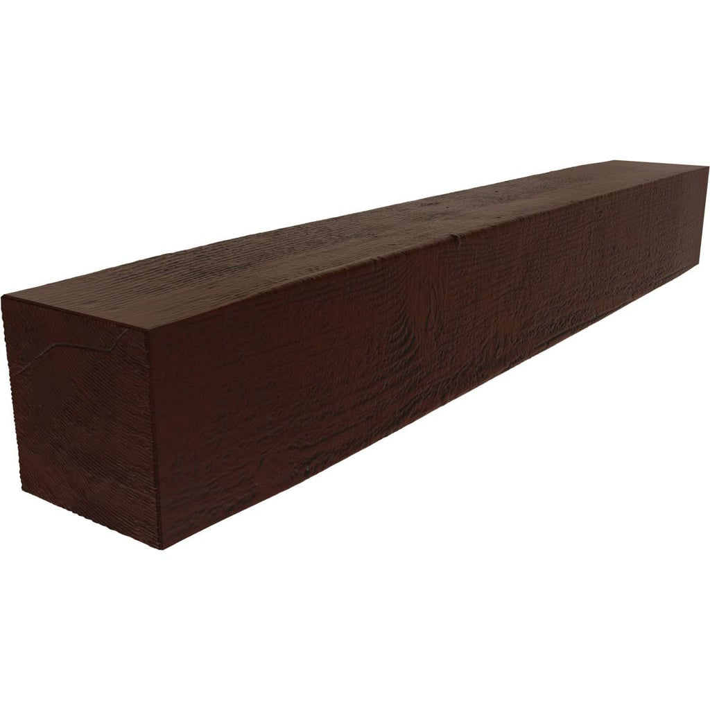 Rough Sawn Faux Wood Fireplace Mantel, Natural Pecan E683863