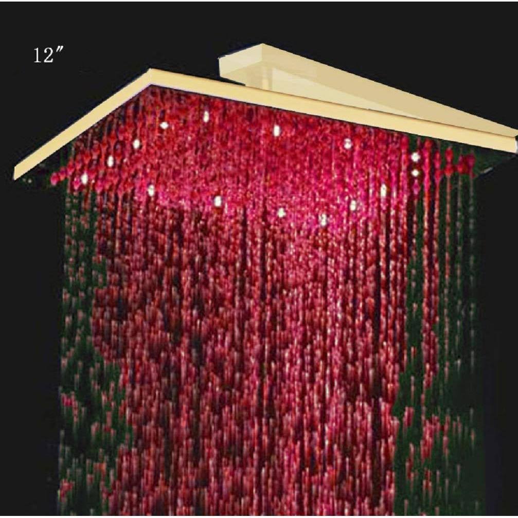 12 inch Square Rainfall LED Shower Head L770881