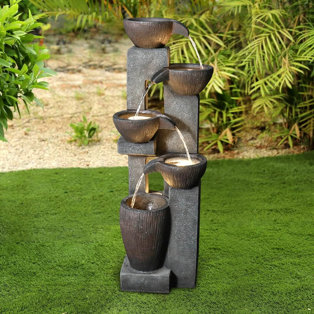 10" Outdoor 5-Tier Waterfall Fountain H76891