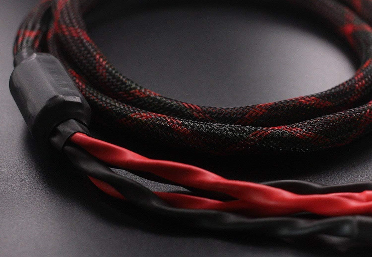 Bi-Wire Speaker Cable with Banana Plugs, 1pair Set, 2.5M P50100