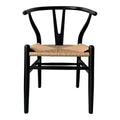 Black Wood Dining Chairs Set of 2 X946798
