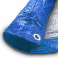 30' x 40' Water Resistant Blue/Silver Tarp F5245