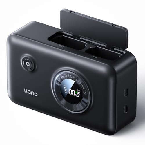 NP-W235 Dual Battery Fast Charger with 12400mAh Power Bank X6500