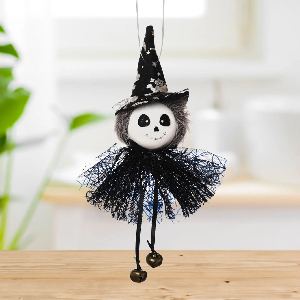 Pumpkin Witch Doll Halloween Cat Toy H88064