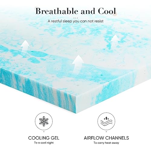 3 Inch Gel Infused Memory Foam Mattress Topper Full L73462