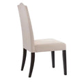 Espresso Linen Parson Chair E803