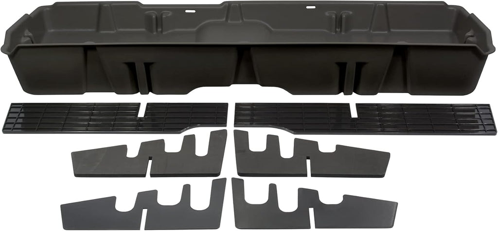 Under Seat Storage for Chevrolet GMC Silverado Sierra Crew Cab, Dk Gray Q4119