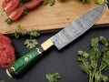 Handmade Damascus Chef Knife Fixed Blade W140