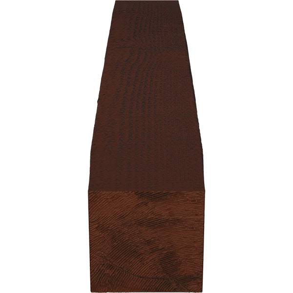 Rough Sawn Faux Wood Fireplace Mantel, Natural Pecan E683863