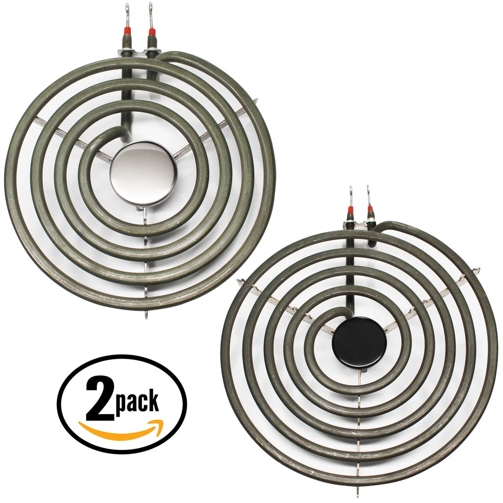2-Pack 8 inch 5 Turns & 6 inch 4 Turns Surface Burner Elements for Range, Stove & Cooktop W71755