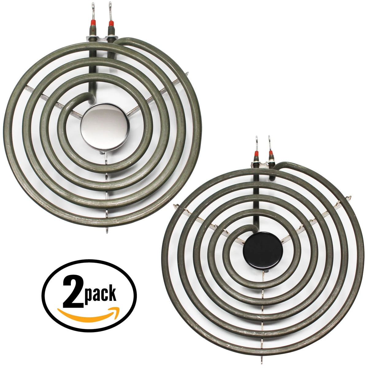 2-Pack 8 inch 5 Turns & 6 inch 4 Turns Surface Burner Elements for Range, Stove & Cooktop W71755