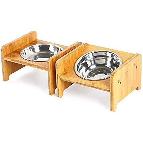 Set of 2 Raised Pet Bowls K778