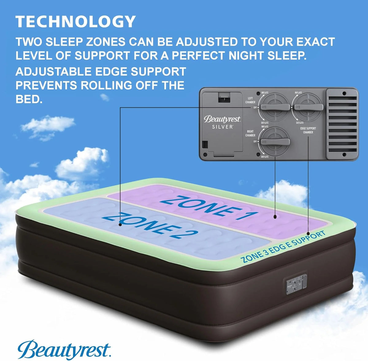 Queen Air Bed Mattress with Built-in High-Speed Pump H1365