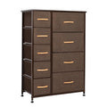 Brown Nine Drawer Combo Dresser D828