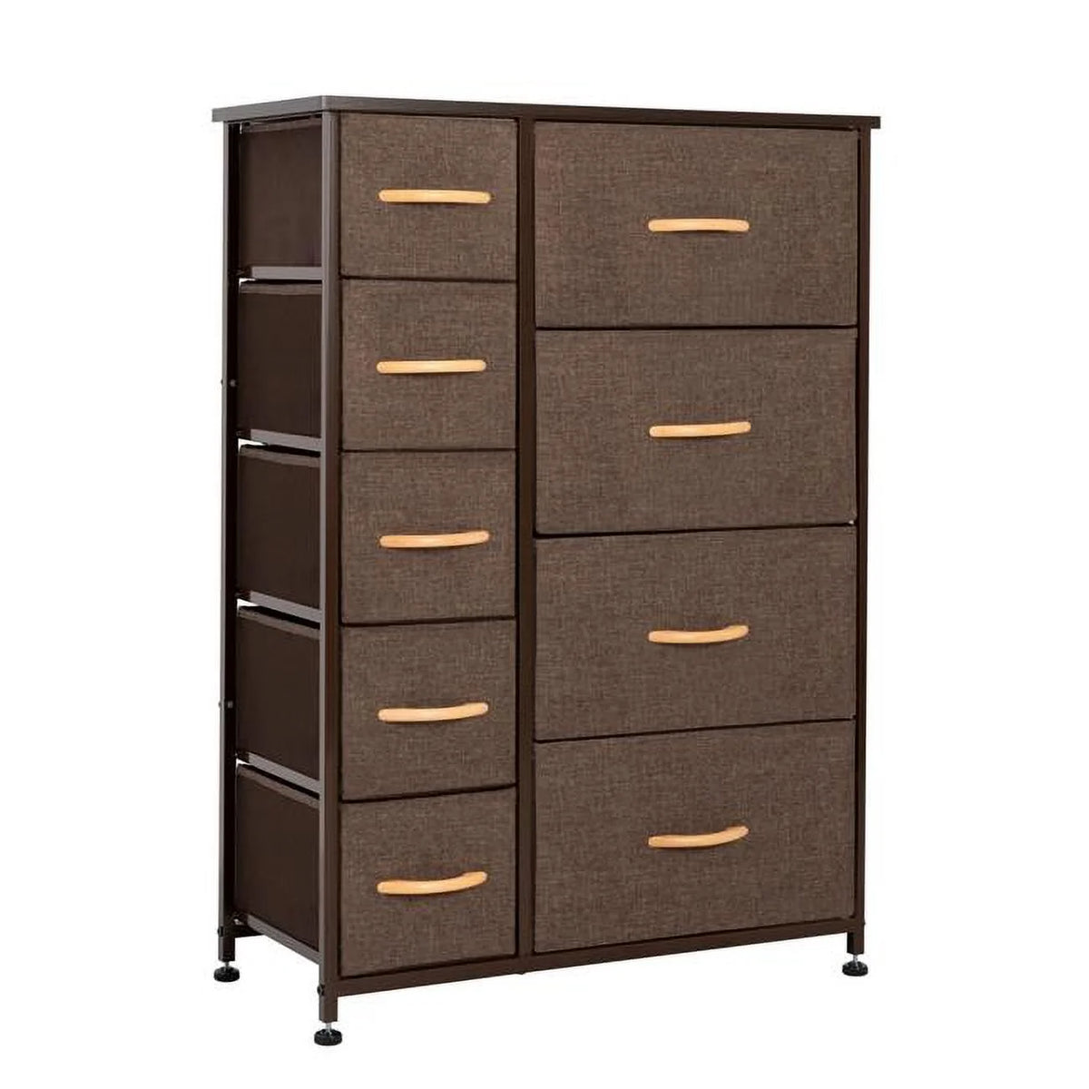 Brown Nine Drawer Combo Dresser D828