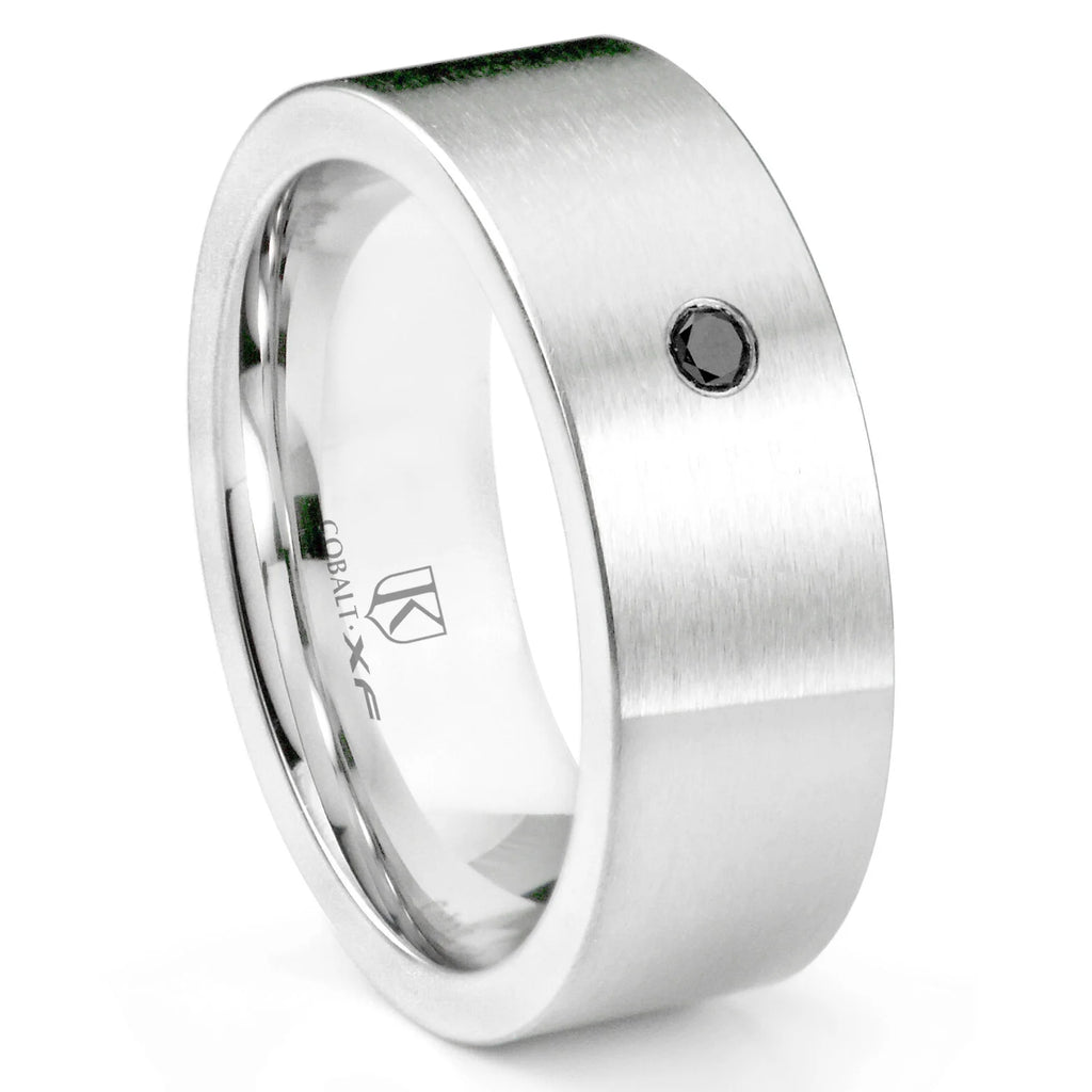 Black Diamond Comfort Fit Wedding Band Ring R432870