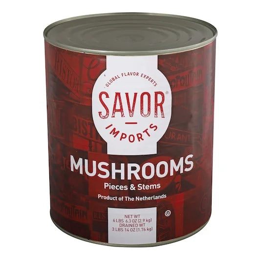 Mushroom Pieces & Stems #10 Can 6 Per Case S863284