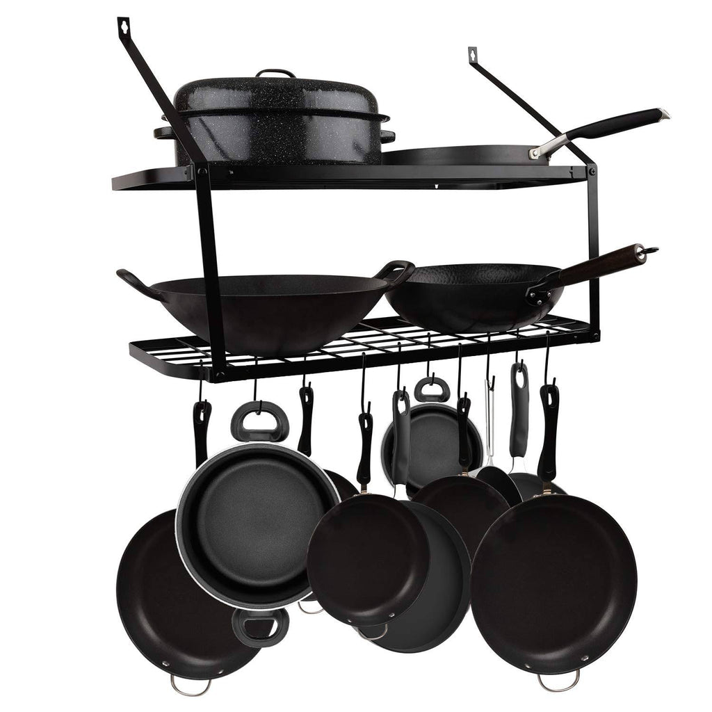 Heavy Duty Wall Mounted Pot and Pan Rack Organizer S655553