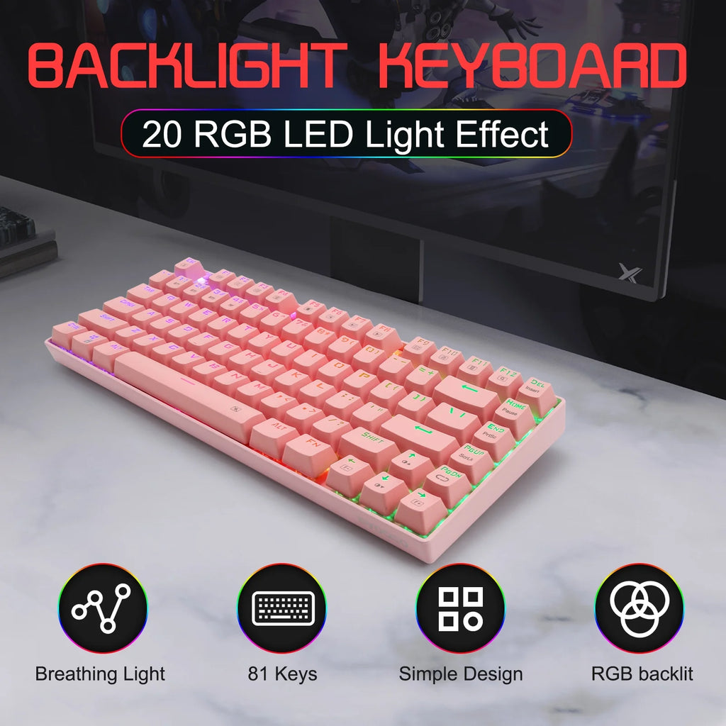 RGB Wireless Mechanical Keyboard with Blue Switches O833254