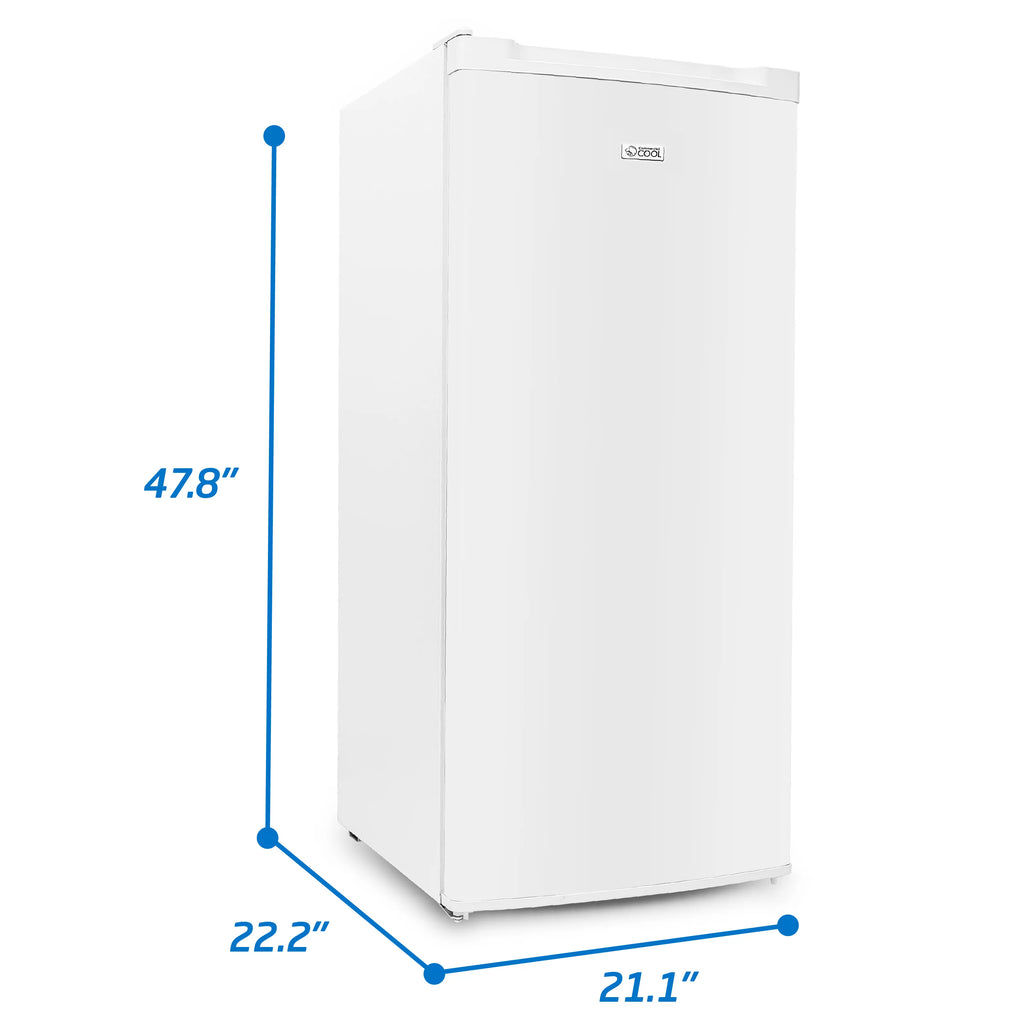 White 5 Cu Ft Upright Freezer with Reversible Door M1530