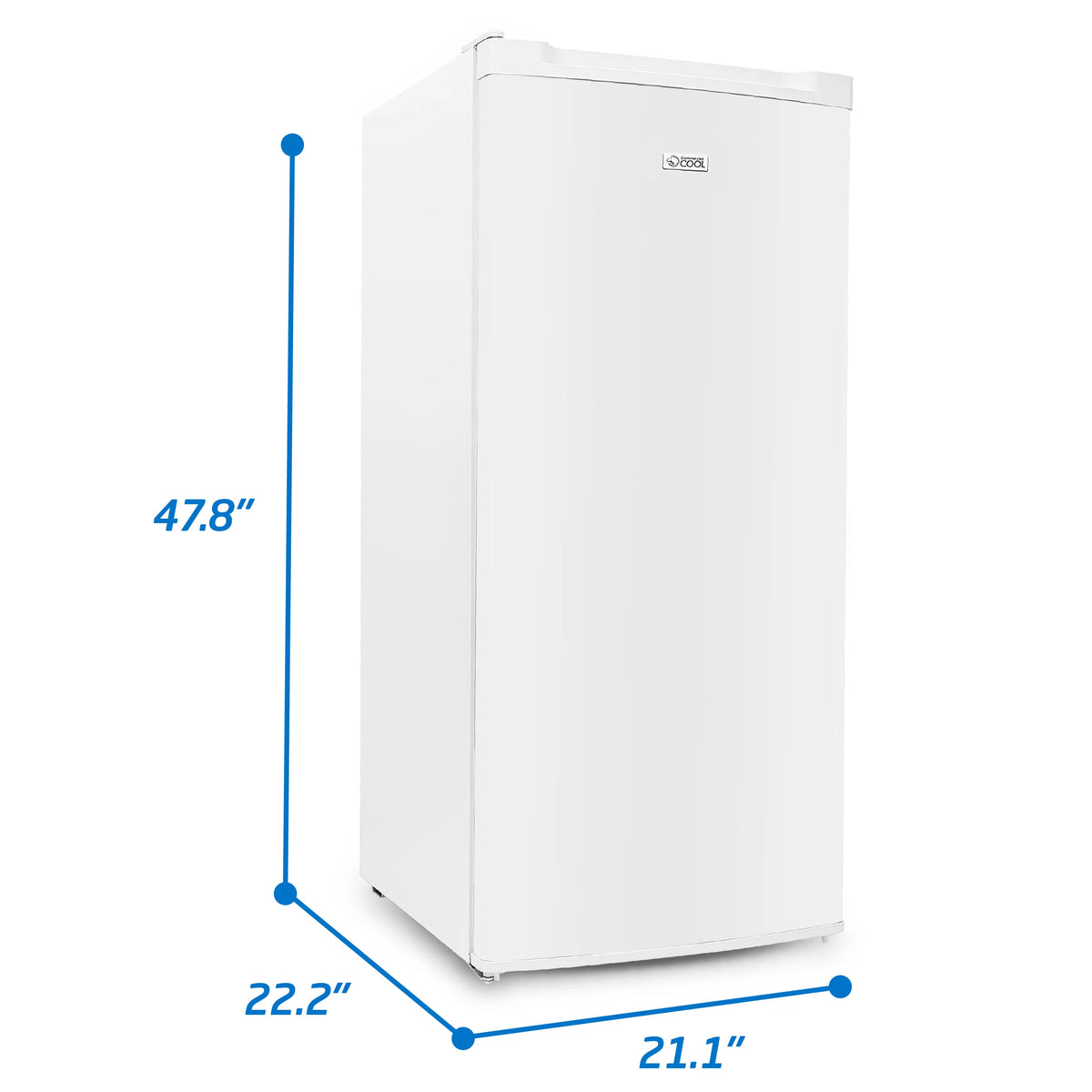 White 5 Cu Ft Upright Freezer with Reversible Door M1530