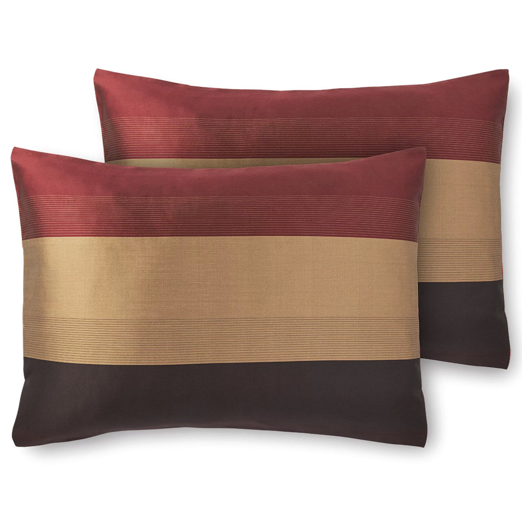 Red Striped 7-Piece Comforter Set U68569