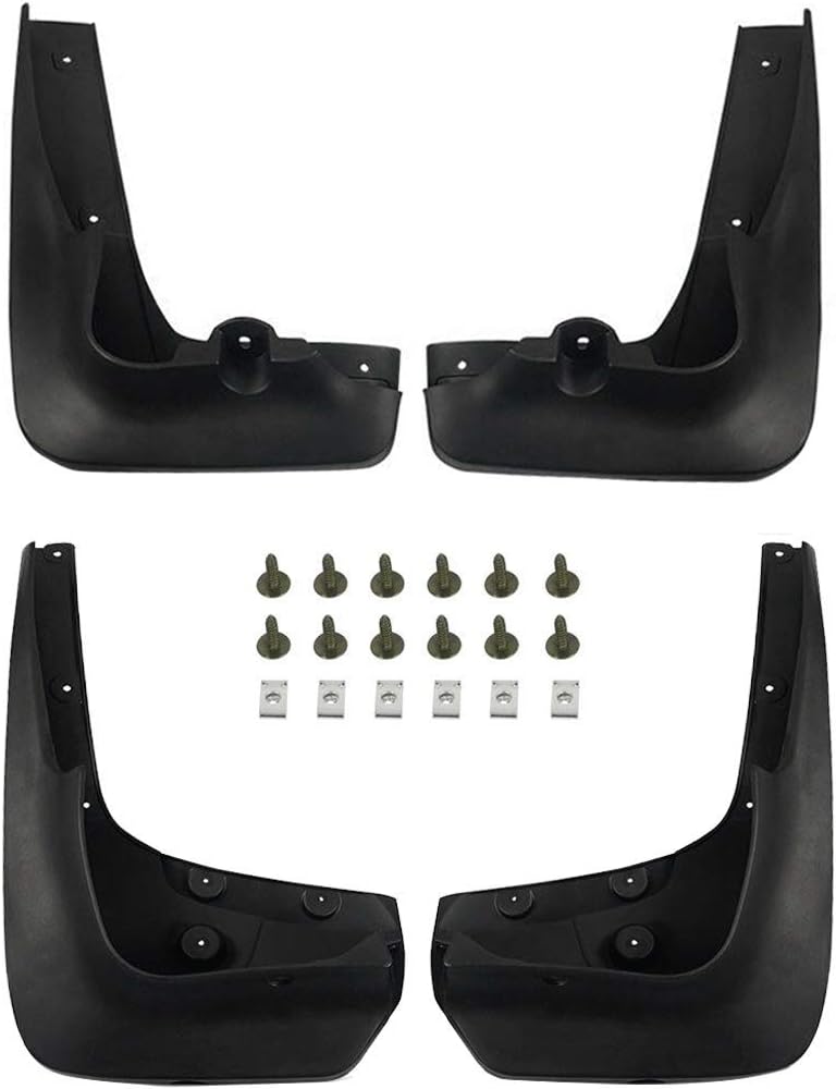 Splash Guards Mud Flaps Mudguards Replacement for BMW X6 2010-2014 E71 Series Sport Utility Front and Rear 4-PC Pack of 2 X897