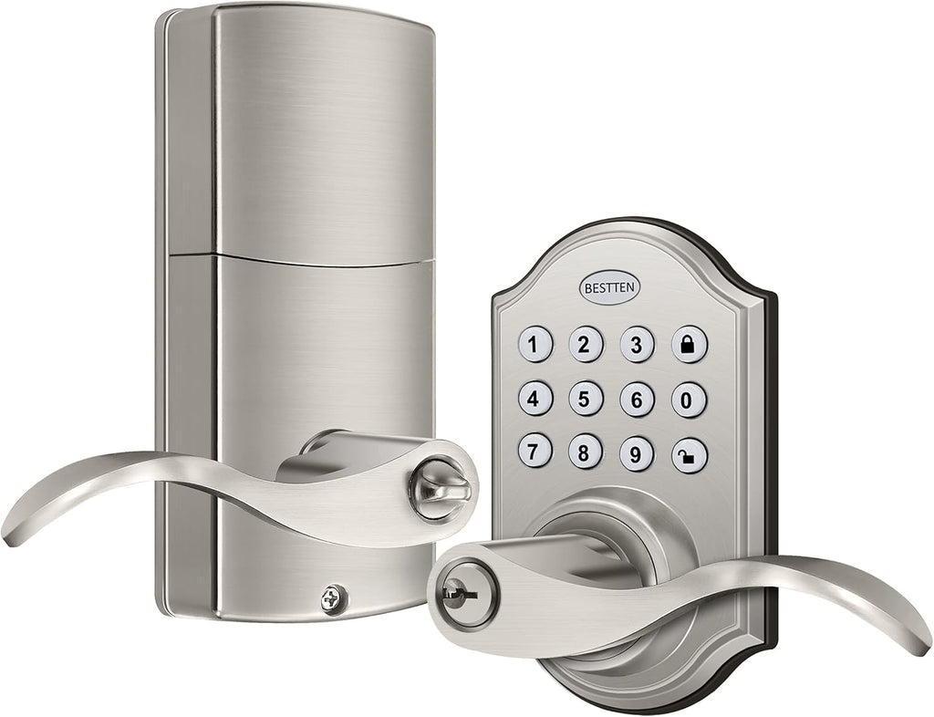 Oil Rubbed Bronze Keyless Entry Door Lock Lever, Pack of 2 Z71292