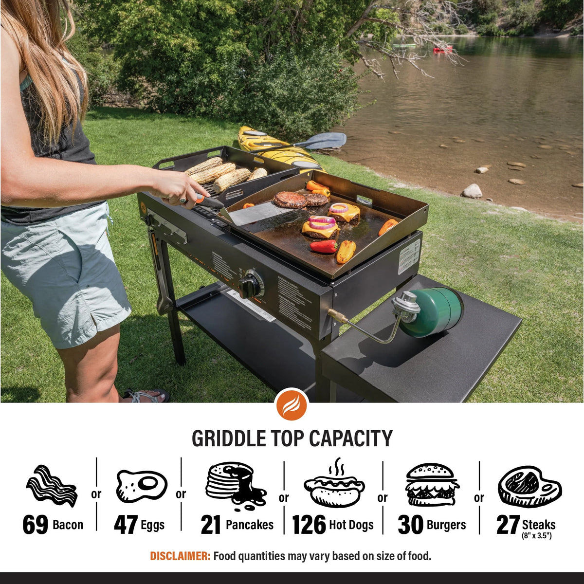 Propane Griddle and Charcoal Grill Combo A62323