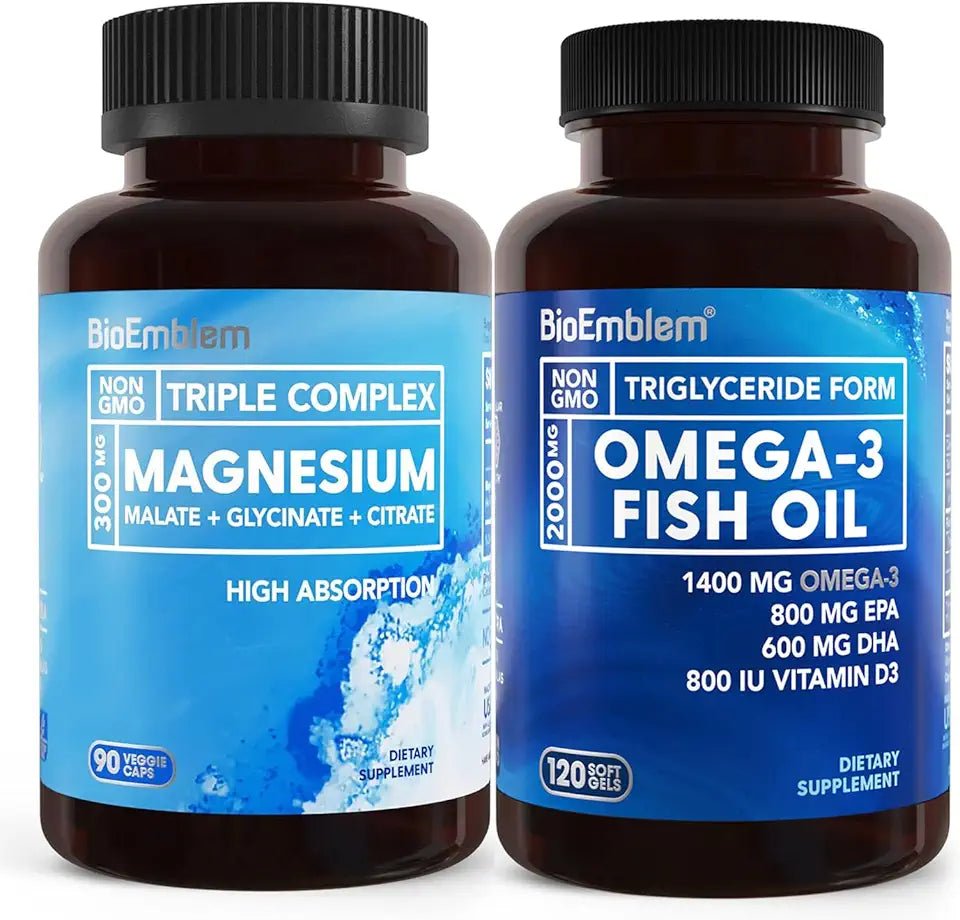 Triple Magnesium Complex and Omega-3 Fish Oil 2000mg R7831