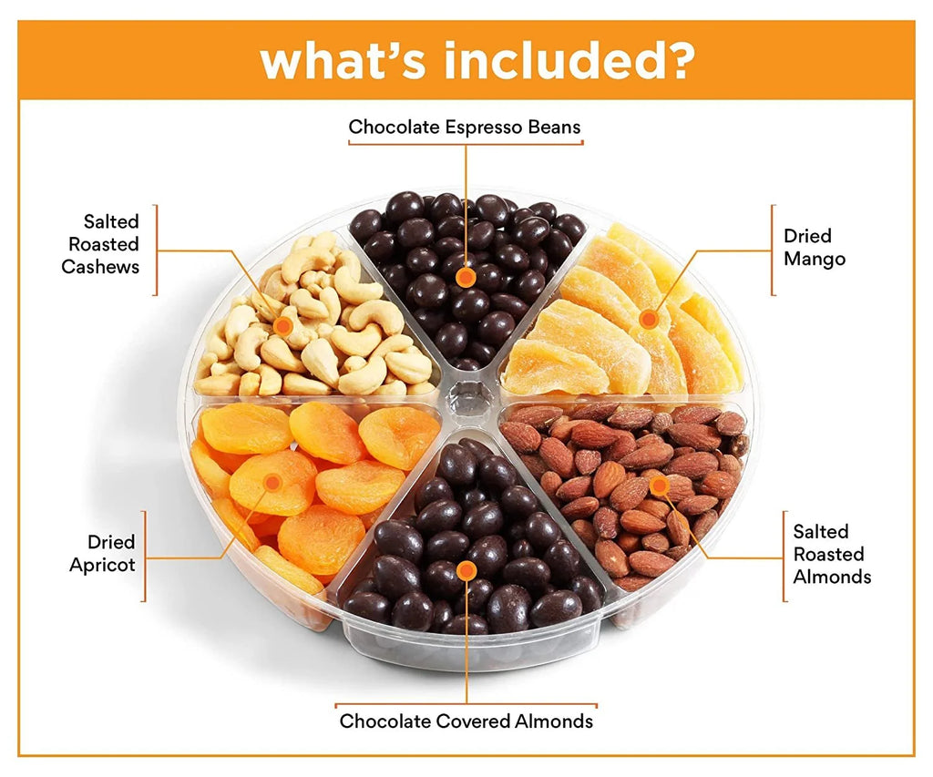 6-Pt Chocolate and Dried Fruit Gift Tray W553494