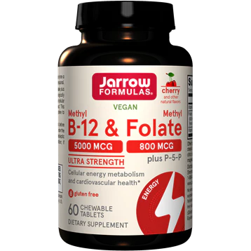 Methyl B12 & Methyl Folate Cherry 60 chewable tabs L657