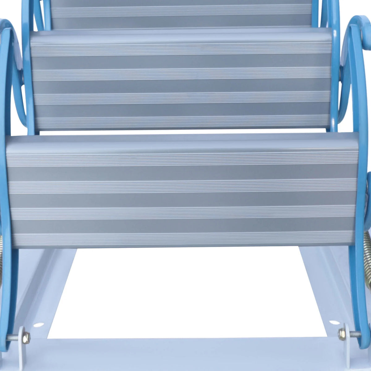 Telescopic Pulldown Attic Ladder with Armrests, 12-Steps Wall-Mounted Retractable Folding Stairs U67547