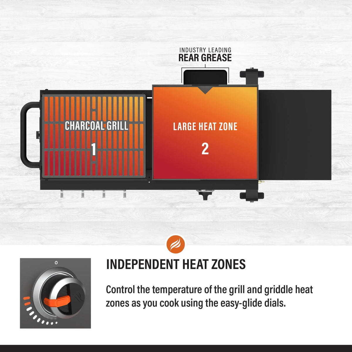 Propane Griddle and Charcoal Grill Combo A62323