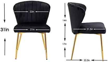 Velvet Accent Chair with Golden Metal Legs G323